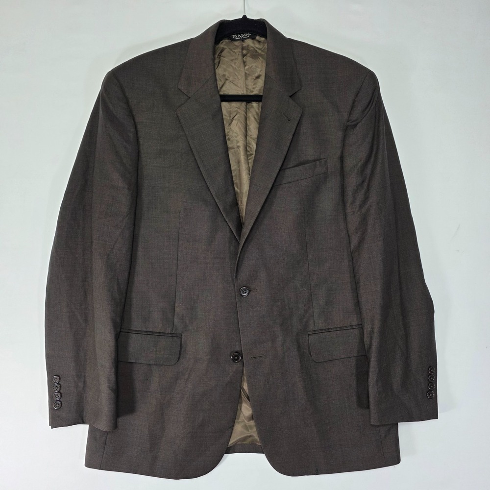 JOS A BANK 2B Signature Men's Sport Coat Blazer Two Button Brown Wool Size 40R